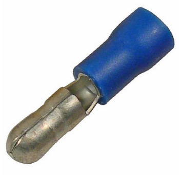 16-14 AWG FLARED VINYL INSL TIN-PLATED COPPER BUTTED SEAM .157" BULLET 100/PK