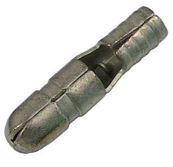 16-14 AWG UNINSULATED .195" BULLET BUTTED SEAM TIN-PLATED COPPER 100 PCS