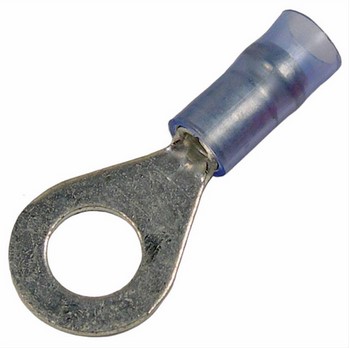 16-14 AWG NYLON INSL WITH METAL SLEEVE 3/8" RING TIN-PLATED COPPER 20 PCS