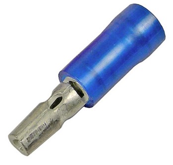 16-14 AWG NYLON INSL WITH METAL SLEEVE .157" BULLET TIN-PLATED COPPER 25 PCS