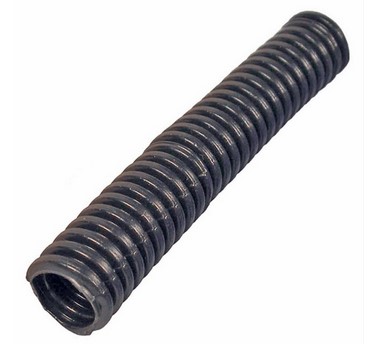 BLACK 1/4" ID SPLIT CONVOLUTED TUBING FLEXIBLE POLYETHYLENE   50FT