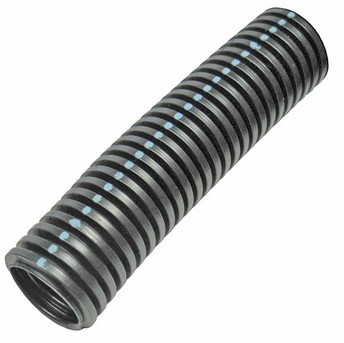 BLACK NYLON 1/4" ID SPLIT CONVOLUTED TUBING HIGH TEMP -40°F-300°F 100FT