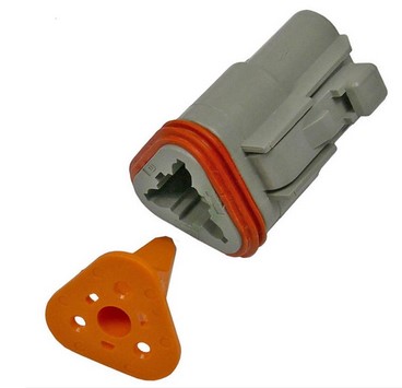 DEUTSCH DT SERIES 3-WAY MALE HOUSING &amp; WEDGELOCK 1 SET/PK