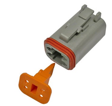 DEUTSCH DT SERIES 4-WAY MALE HOUSING &amp; WEDGELOCK 1 SET/PK