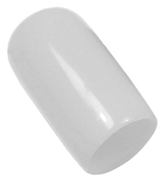 1/4" WHITE VINYL CAP 1000/BG