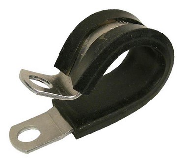 1/4" ID RUBBER INSULATED ALUMINUM CLAMP 1/4" MOUNT HOLE 20 PCS