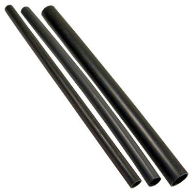 3/4" ID RIGID POLYOLEFIN DUAL WALL WATERPROOF BLACK SHRINK TUBING 4 6" PCS
