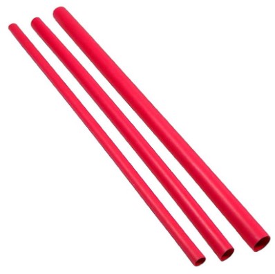 3/4" ID RIGID POLYOLEFIN DUAL WALL WATERPROOF RED SHRINK TUBING 4 6" PCS/PK