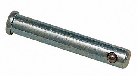 3/8" X 5" (4-3/4 EFF LG) CLEVIS PIN, STEEL, ZINC PLATED