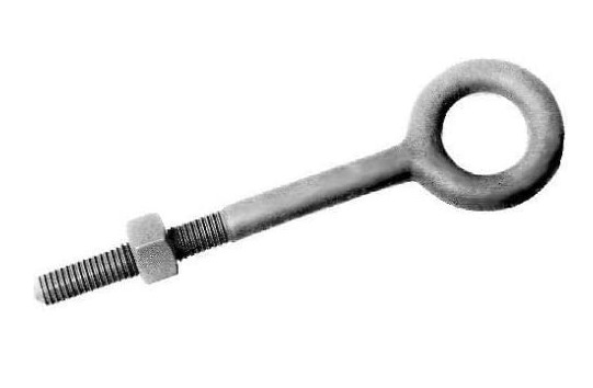 1/2? X 6 FORGED EYE BOLT, (C-1035 STEEL), NO SHOULDER, HDG WLL2200#