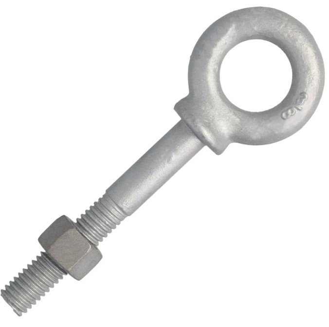 3/8 X 4-1/2 FORGED EYE BOLT, WITH SHOULDER, HDG WLL1200#