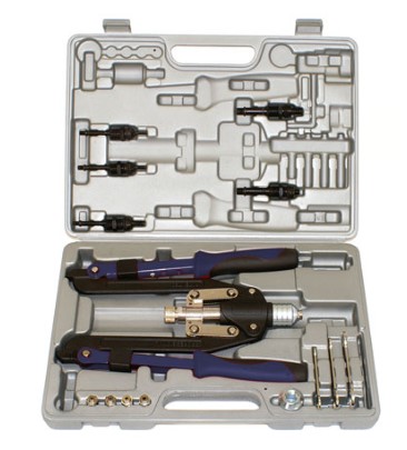 RIVETKING 2 IN 1 BLIND RIVETER &amp; RIVET NUT TOOL - 1/4R / 3/8N