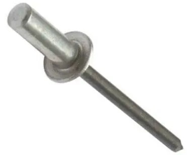 3/16" (.187) (#11 DRILL) .063-.125 GRIP ALL STAINLESS BLIND RIVET, CLOSED END