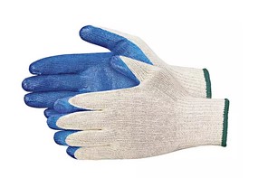 LATEX DIPPED STRING KNIT GLOVES LARGE