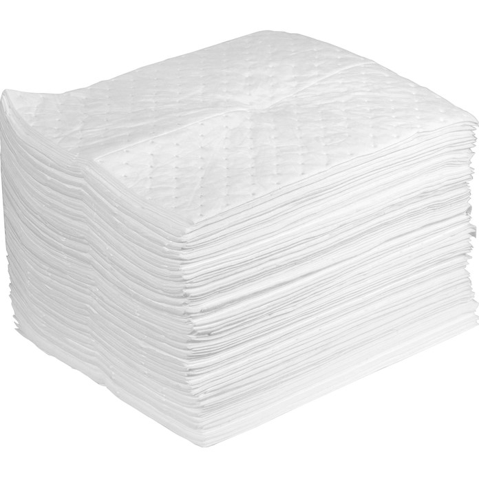 15" X 18" WHITE ABSORBANT PADS FOR OIL 100/BX