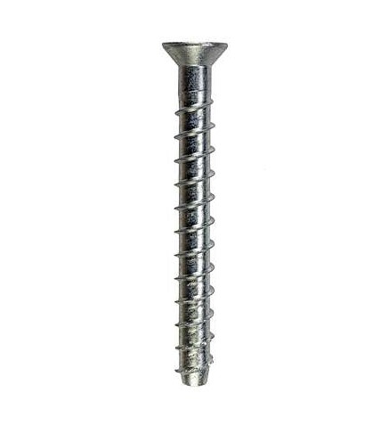 3/8" X 3" SIMPSON TITEN FLAT HD HEAVY DUTY SCREW ANCHOR ZINC - CRACKED/UNCRACKED