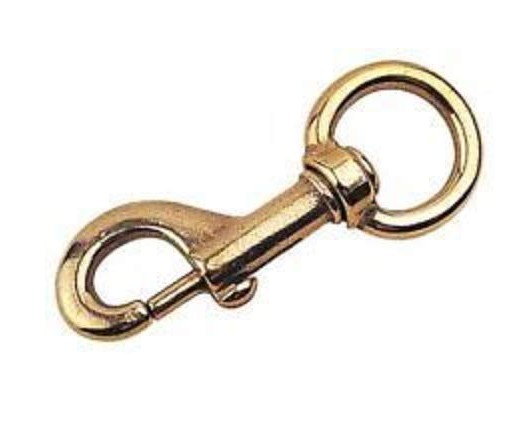 5/8 | 225B-5/8 SWIVEL EYE BOLT SNAPS - SOLID BRONZE