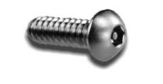 1/4" - 20 X 2 1/2" PIN-HEX BUTTON HEAD MACHINE SCREW STAINLESS