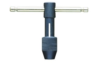 834THW / JT40, 1/4 - 1/2" T-HANDLE TAP WRENCH, BLACK &amp; BRIGHT FINISH