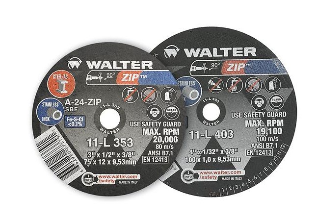 3" X 1/32" X 1/4" ZIP CUT-OFF WHEELS