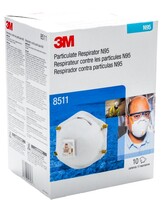 N95 PARTICULATE RESPIRATOR WITH VALVE, 10/BX