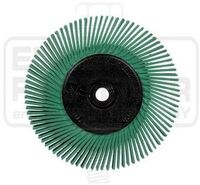 SCOTCH-BRITE RADIAL BRISTLE BRUSH, 6 X 1/2 X 1 50GRIT W/ADAPTER, 5/CS