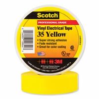 3M / SCOTCH VINYL ELECTRICAL COLOR CODING TAPE 35, 3/4 IN X 66 FT, YELLOW