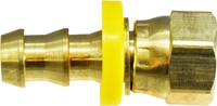 3/8 HOSE BARB X 3/8 JIC (9/16-18) FEMALE SWIVEL ADAPTOR PUSH ON