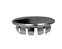 METAL PLUG BUTTON 1-1/2 HOLE NICKEL PLTD