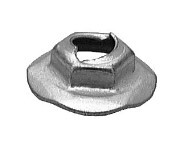 THREAD CUTTING NUT 5/16 STUD SIZE - ZINC