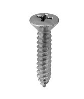#10 X 1 PHILLIPS OVAL HEAD TAPPING SCREWS, STEEL, BLACK OXIDE