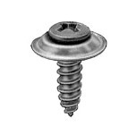 #10 X 3/4 PHIL OVAL #8 HD AB TAPPING SEMS - BLACK