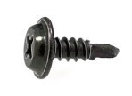 #8 X 1/2 PHIL. FLAT TOP WASHER HD TAP SCREW BLACK