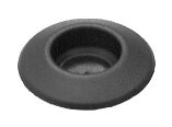 PLASTIC PLUG BUTTON 3 HOLE SIZE BLACK