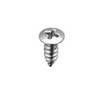 10 X 1/2 PHILLIPS OVAL #8 HD TAP SCREW CHROME