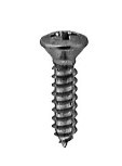 #8 X 3/4 PHILLIPS OVAL HEAD TAP SCREW CHROME