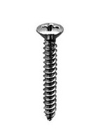 8 X 7/8 PHILLIPS OVAL HEAD TAP SCREW CHROME