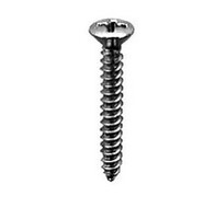 10 X 5/8 #8 HD PHILLIPS OVAL HEAD TAP SCREW CHROME