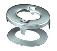 NO. 150 EYELET & NO. 29 WASHER NICKEL ON WASHER/GROMMET