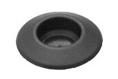 PLASTIC PLUG BUTTON W/DEP CTR 1/2 HOLE