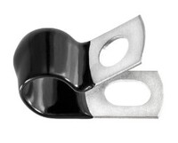 CLOSED CLAMP 3/8 SMALL - GALVANIZED VINYL COATED