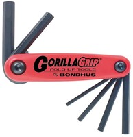 SET 6 HEX GORILLAGRIP FOLD-UP TOOLS 3-10MM