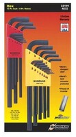 SET 22 HEX END L-WRENCHES IN/MM LONG DOUBLE PACK - 12137 (.050-3/8