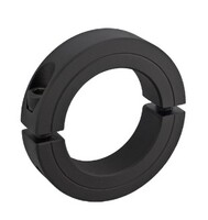 15/16 X 1-3/4 OD X 1/2 WIDE FORCE DOUBLE SPLIT SHAFT COLLARS - STEEL BLACK OXIDE