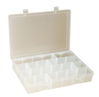 ADJUSTABLE COMPARTMENT LARGE PLASTIC BOX