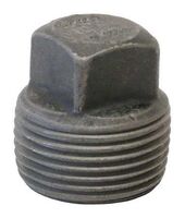 1/8 SQUARE PIPE PLUG, STEEL, BLACK