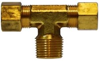 1/4 X 1/8 COMP X MIP BRANCH TEE BRASS