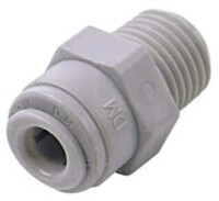 1/4 PUSH-IN X 1/4 MALE NPT ADAPTER, COMPOSITE BODY
