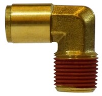 1/4 PUSH-IN X 1/8 MIP BRASS ELBOW