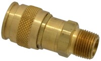 3/8 NPTF MALE UNIVERSAL BRASS COUPLER - QUICK CONNECT